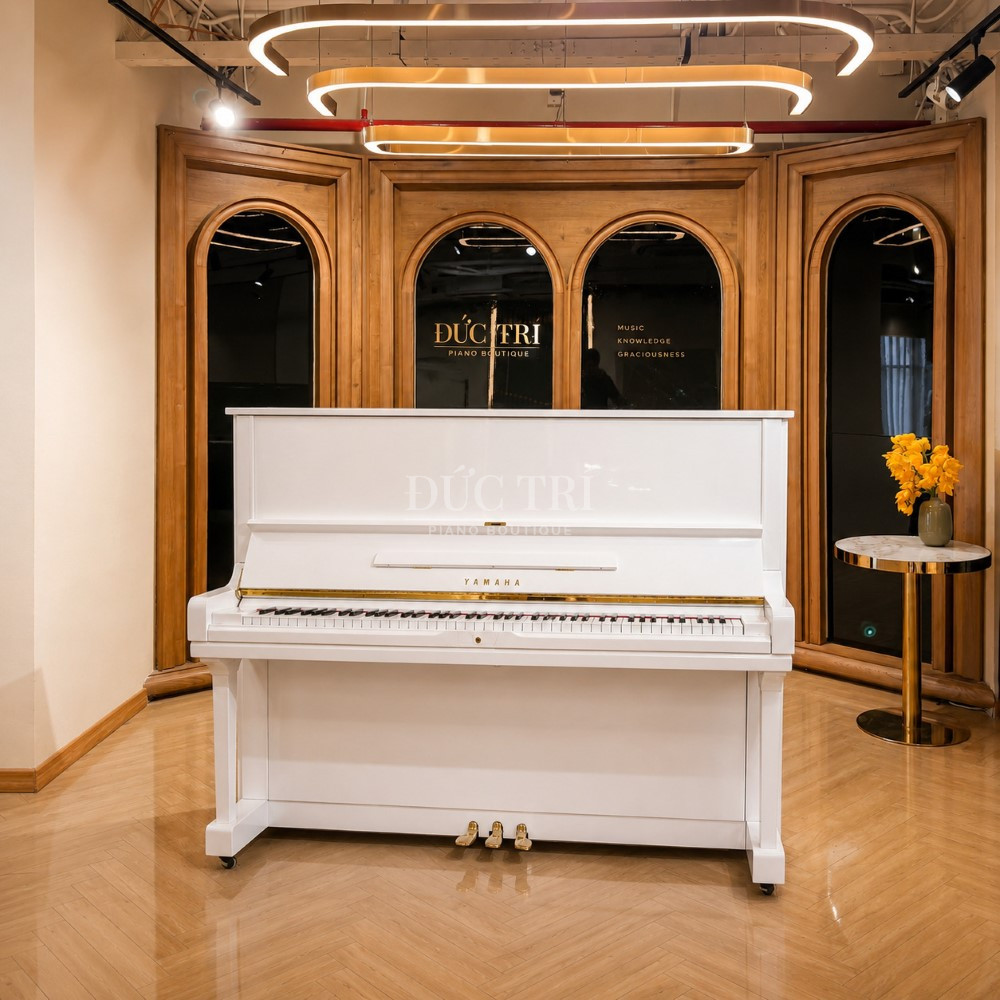 Dan Yamaha U3H mau trang tai Duc Tri Piano Boutique yamaha u3h