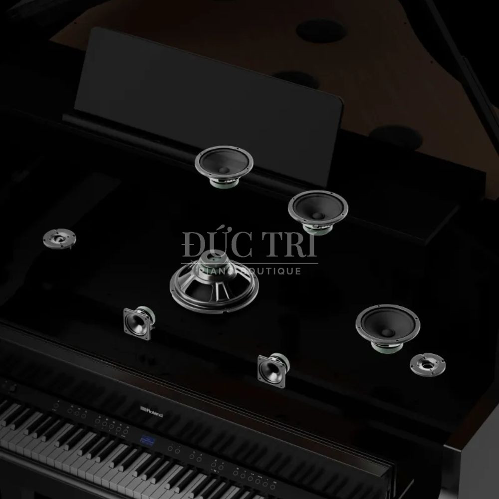 He thong loa tren dan Roland GP 9M Roland GP-9M Hệ thống loa trên đàn Roland GP-9M