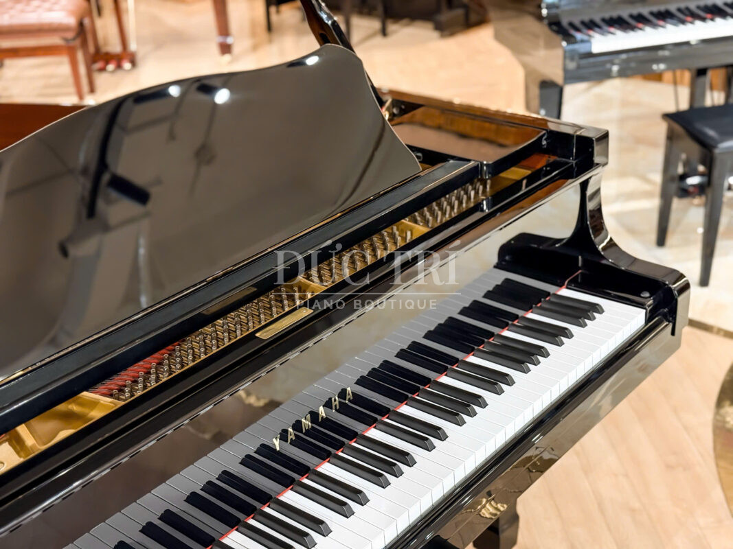 Logo và bàn phím đàn Yamaha G1B