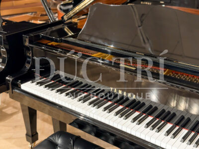 Logo và bàn phím đàn piano Yamaha G1B
