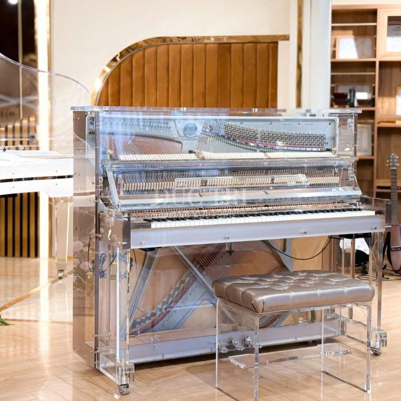 Schreiner & Söhne UP-125 và ghế đàn trong suốt