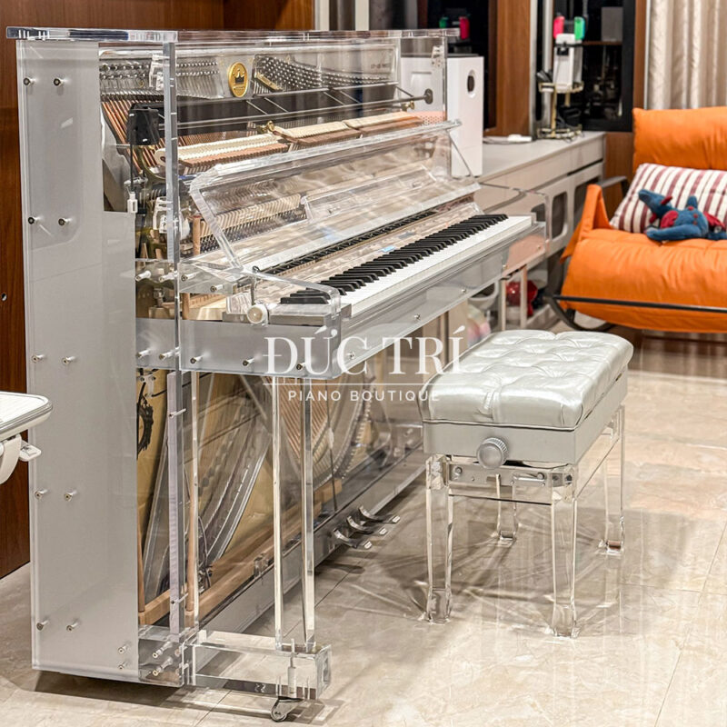 Upright piano trong suốt Schreiner & Sohne UP-125