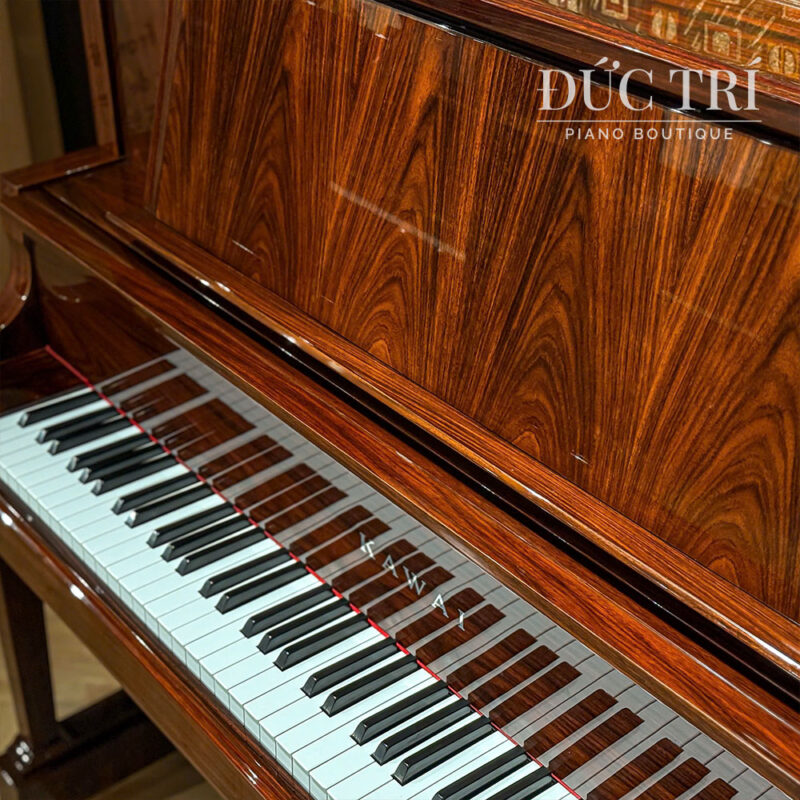 Vân gỗ mahogany trên Kawai KL-90RB