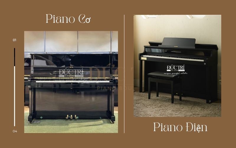 PHÂN BIỆT ĐÀN PIANO CƠ VÀ ĐÀN PIANO ĐIỆN