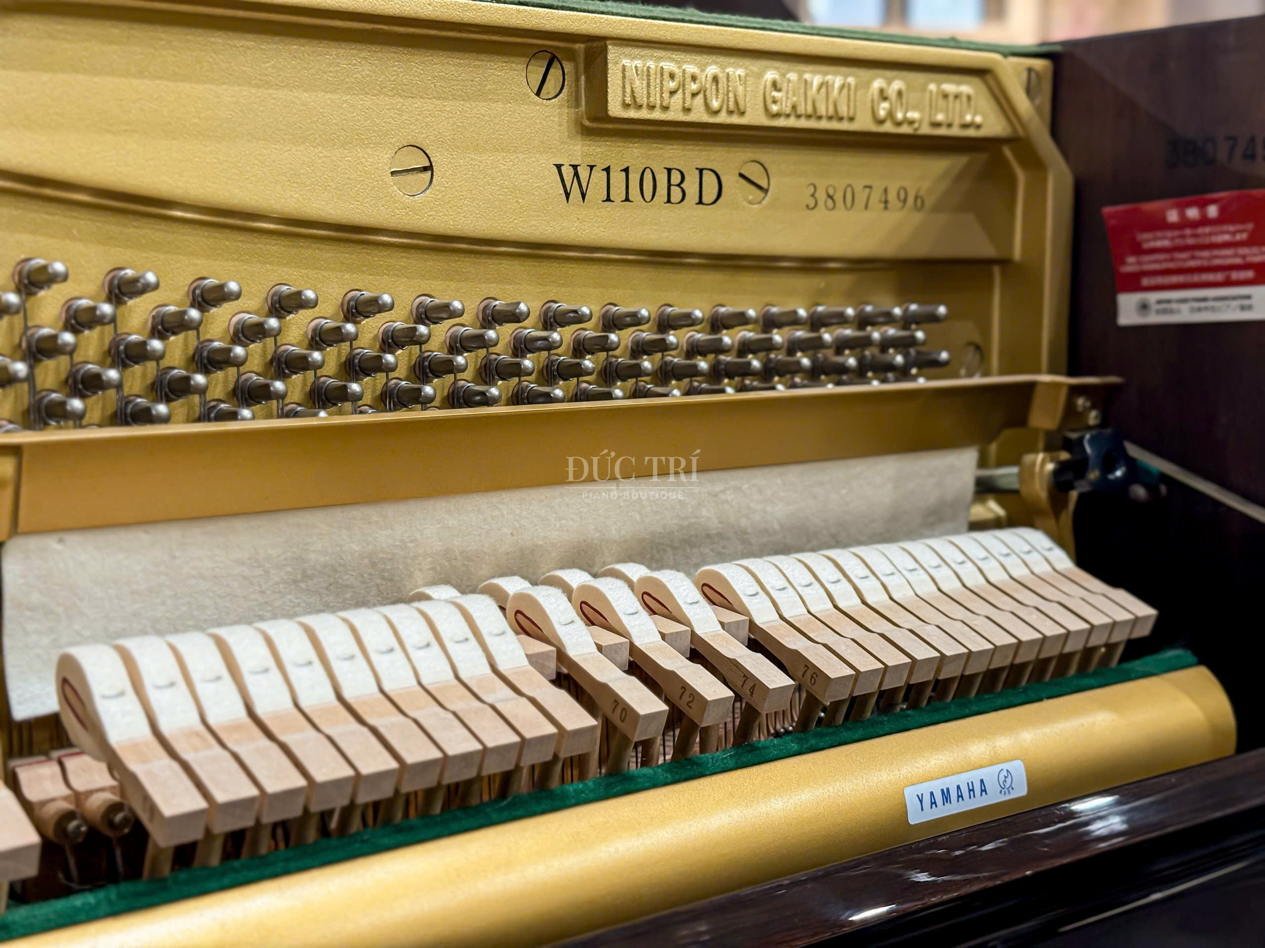 Yamaha W110BĐê 12 Búa đàn piano Yamaha W110BĐê