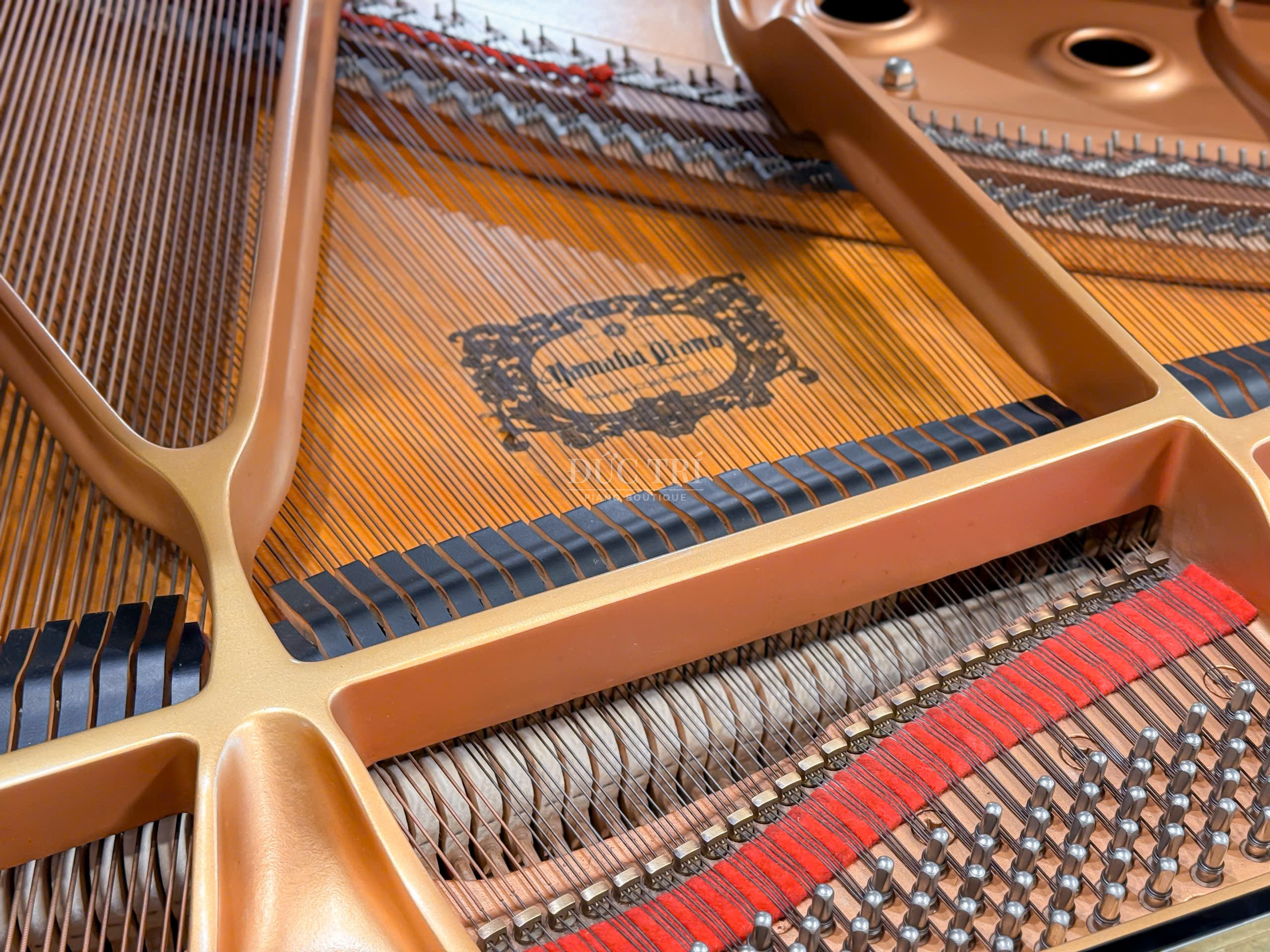 Yamaha C1 13 Vật liệu làm đàn Yamaha C1 từ thép cao cấp chống gỉ