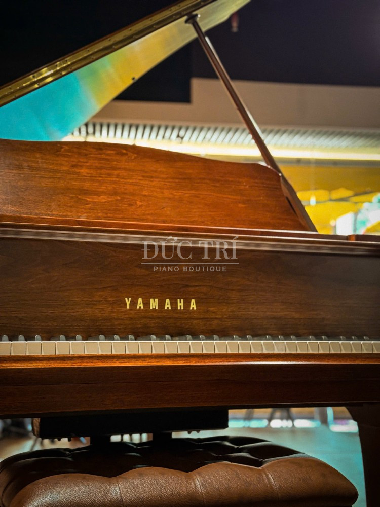 Logo Yamaha tren dan Yamaha G3B Walnut Yamaha G3B WN Logo Yamaha trên đàn Yamaha G3B Walnut