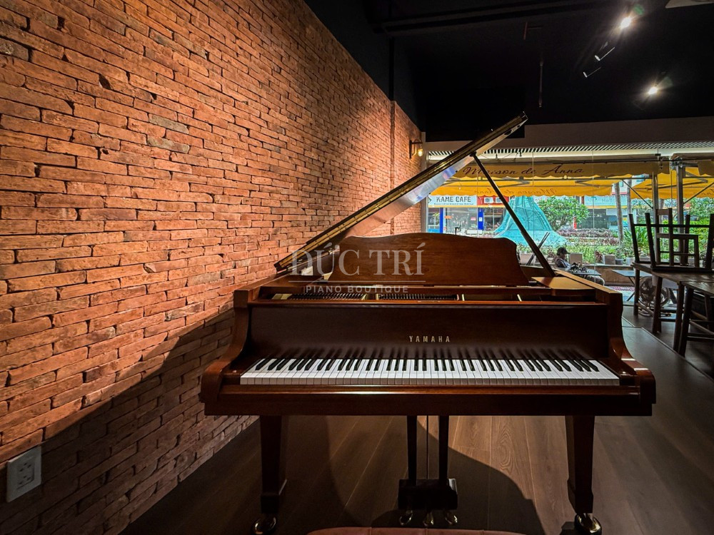 Phía trước đàn Yamaha G3B Walnut