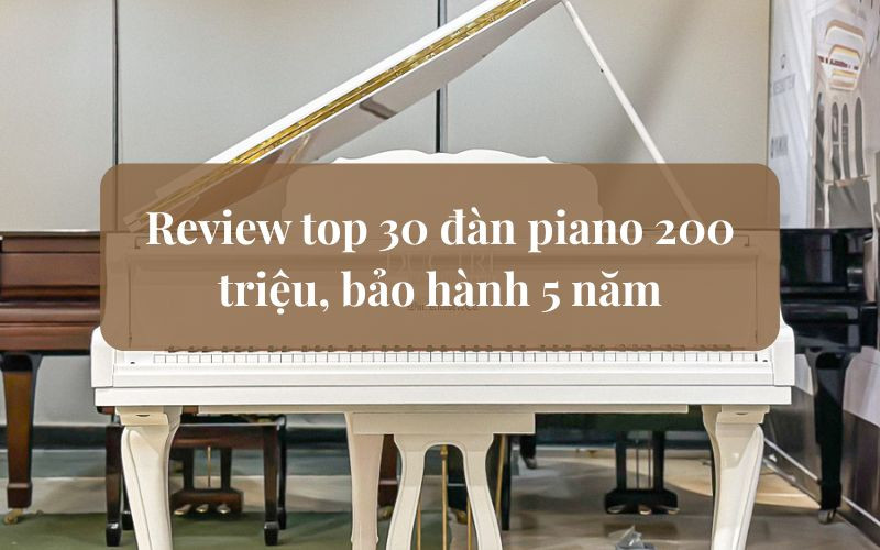 Review top 30 đàn piano 200 triệu nên mua, bảo hành 5 năm