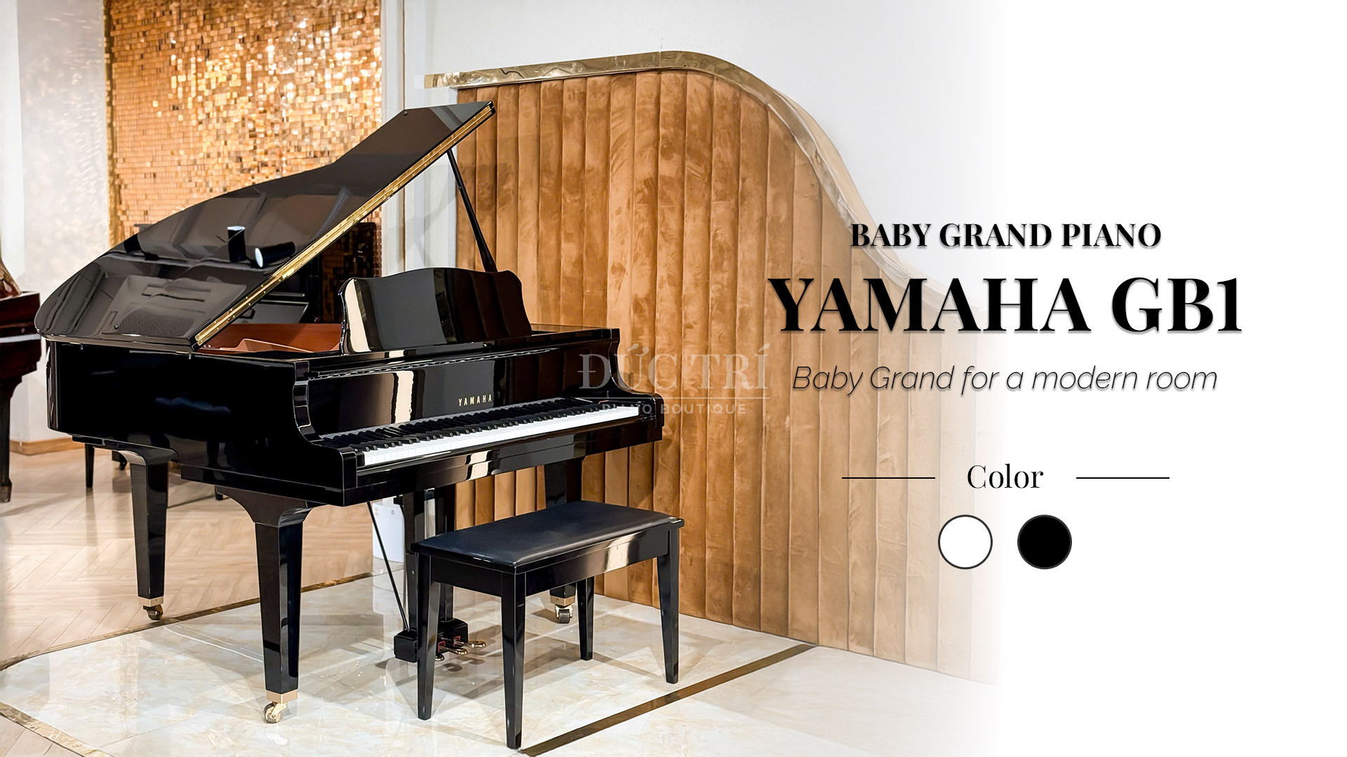 Dan Piano Yamaha GB1 PE Yamaha GB1 Yamaha GB1 size 152cm là mẫu Grand Piano có kích thước nhỏ nhất của Yamaha cho đến thời điểm hiện tại