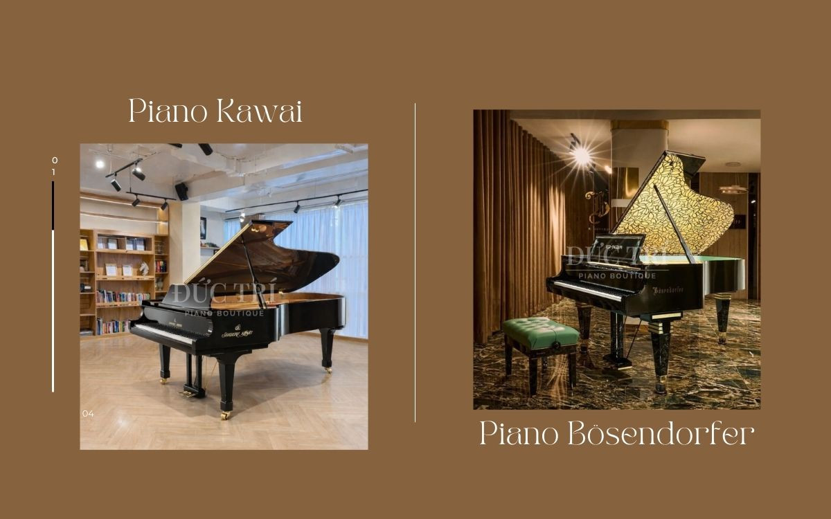 So sánh đàn piano Kawai và Bösendorfer, nên mua dòng Piano nào?