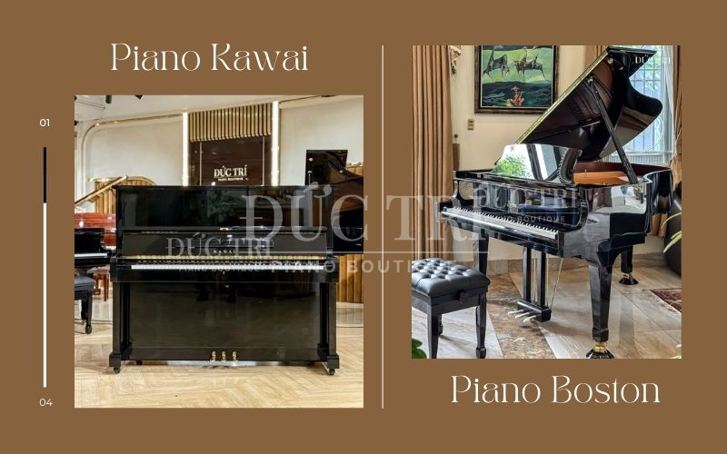 So sánh đàn piano Kawai và Boston, nên mua dòng piano nào?