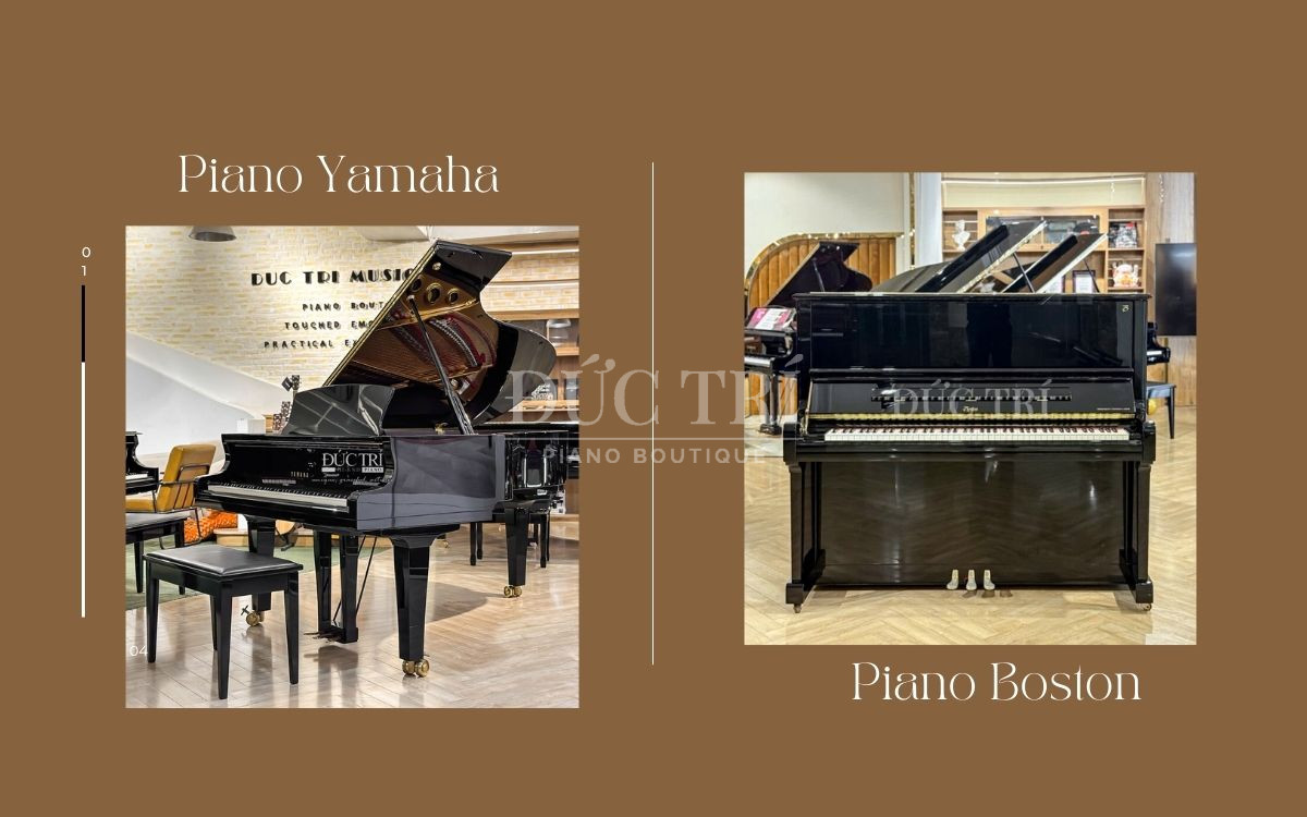So sánh đàn piano Yamaha và Boston, nên mua dòng Piano nào?