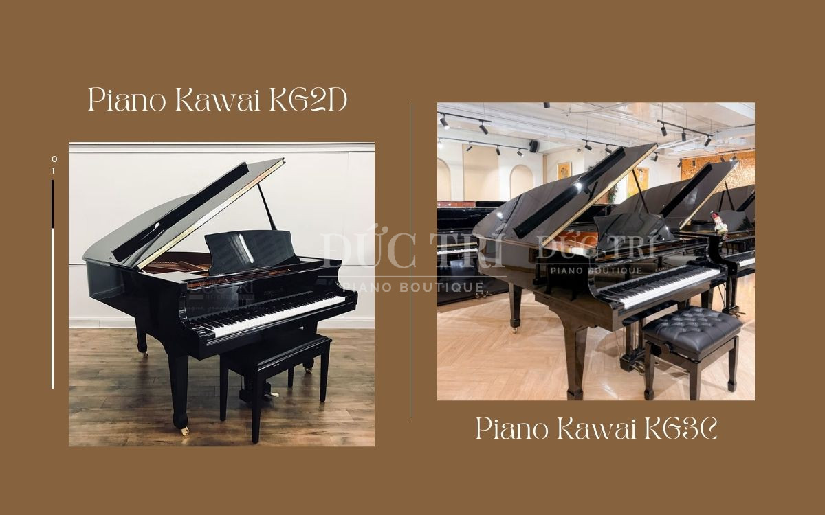 So sánh Kawai KG2D và Kawai KG3C, nên chọn đàn nào?
