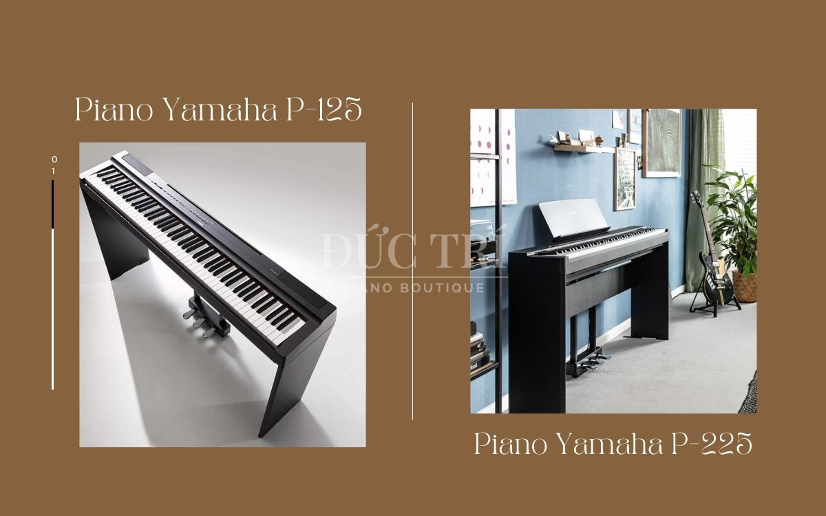 So sánh Yamaha P-125 và Yamaha P-225, nên chọn đàn nào?