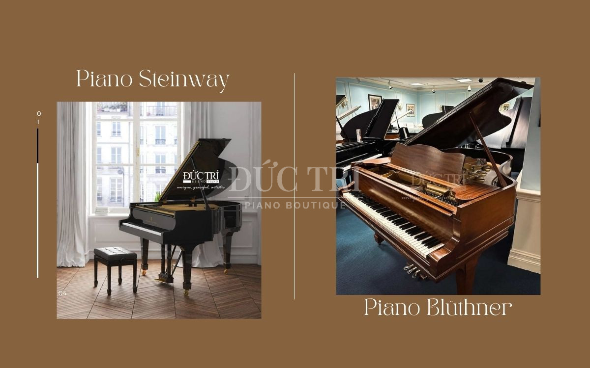 So sánh đàn piano Steinway và Blüthner, nên chọn dòng piano nào?