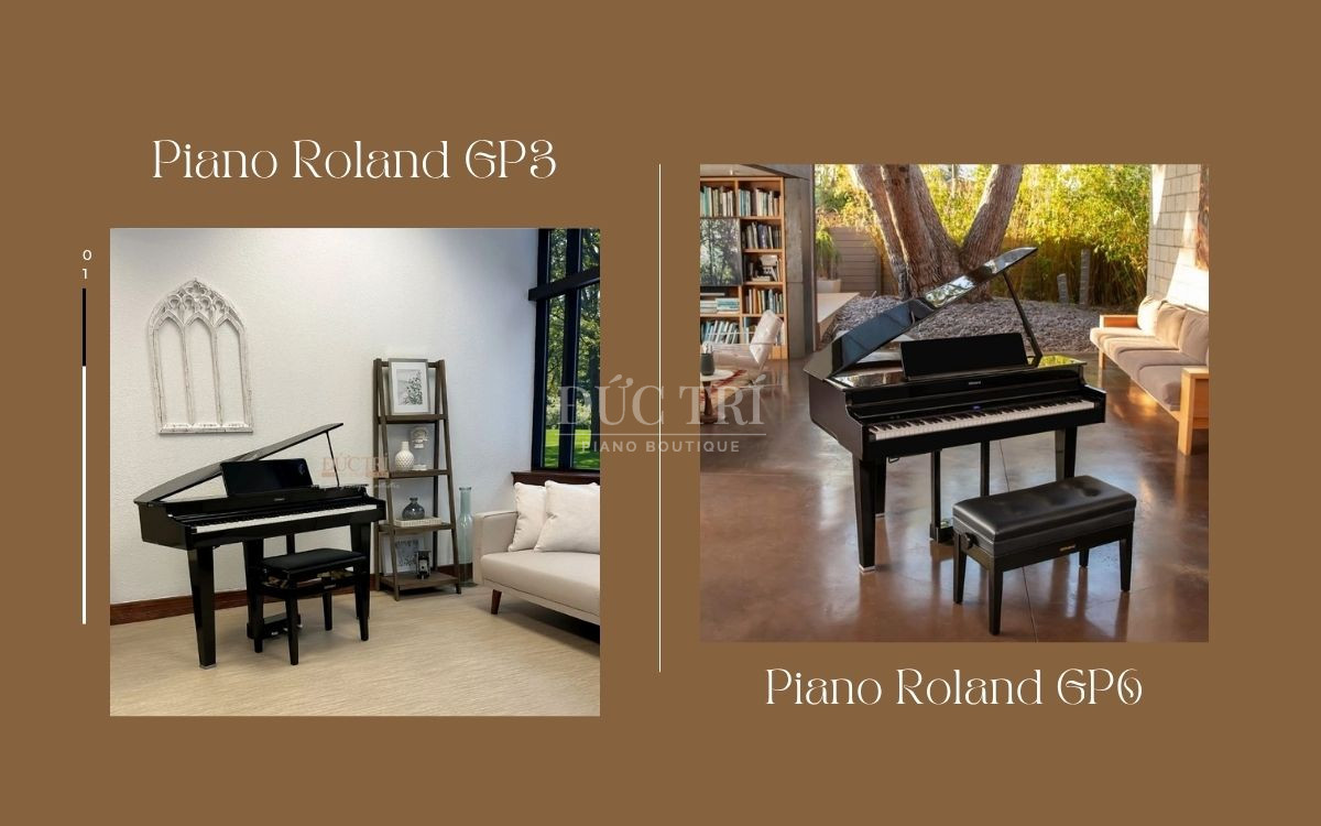So sánh đàn piano Roland GP-3 và Roland GP-6, nên chọn đàn nào?