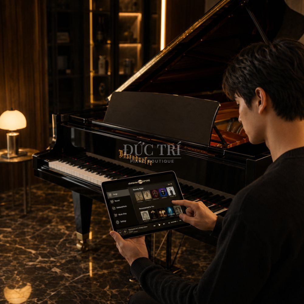 He thong Disklavier Enspire Pro tich hop tren dan piano Bosendorfer công nghệ Bösendorfer Hệ thống Disklavier Enspire Pro tích hợp trên đàn piano Bösendorfer