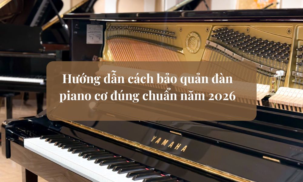 Hướng dẫn cách bảo quản đàn piano cơ đúng chuẩn năm 2026