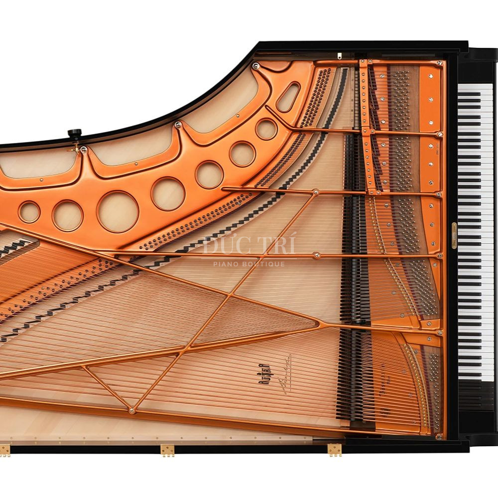 Ky thuat Resonance Case xe ranh tren go van sam cua Bosendorfer đàn piano Bösendorfer Kỹ thuật Resonance Case xẻ rãnh trên gỗ vân sam của Bösendorfer