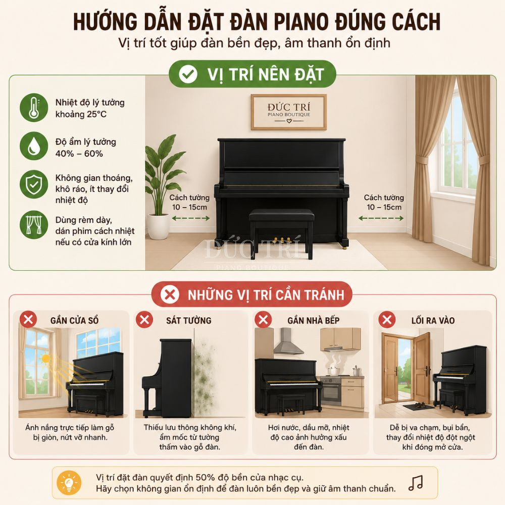 Vi tri dat dan tranh Do am anh Huong Piano Co Độ ẩm ảnh Hưởng Piano Cơ Vị trí đặt đàn tránh Độ ẩm ảnh Hưởng Piano Cơ