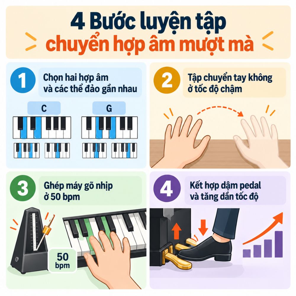 Cac buoc luyen tap de chuyen hop am mot cach muot ma chuyển hợp âm piano Các bước luyện tập để chuyển hợp âm một cách mượt mà