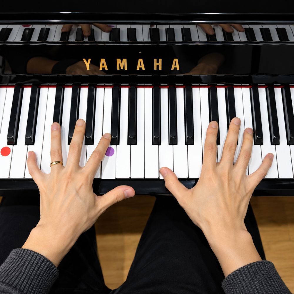 Gong cung co tay khai choi dan luyện 2 tay độc lập piano Gồng cứng cổ tay khai chơi đàn