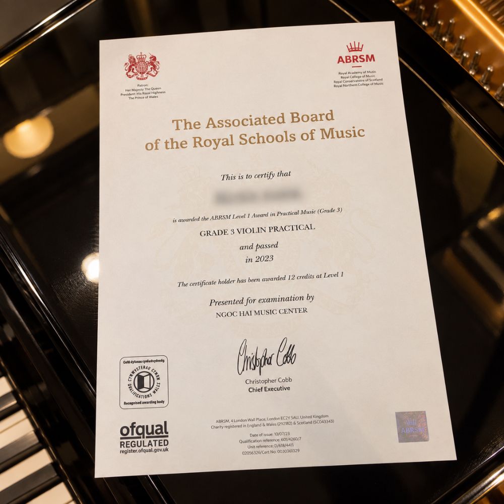 He thong chung chi am nhac quoc te ABRSM cấp độ piano Hệ thống chứng chỉ âm nhạc quốc tế ABRSM