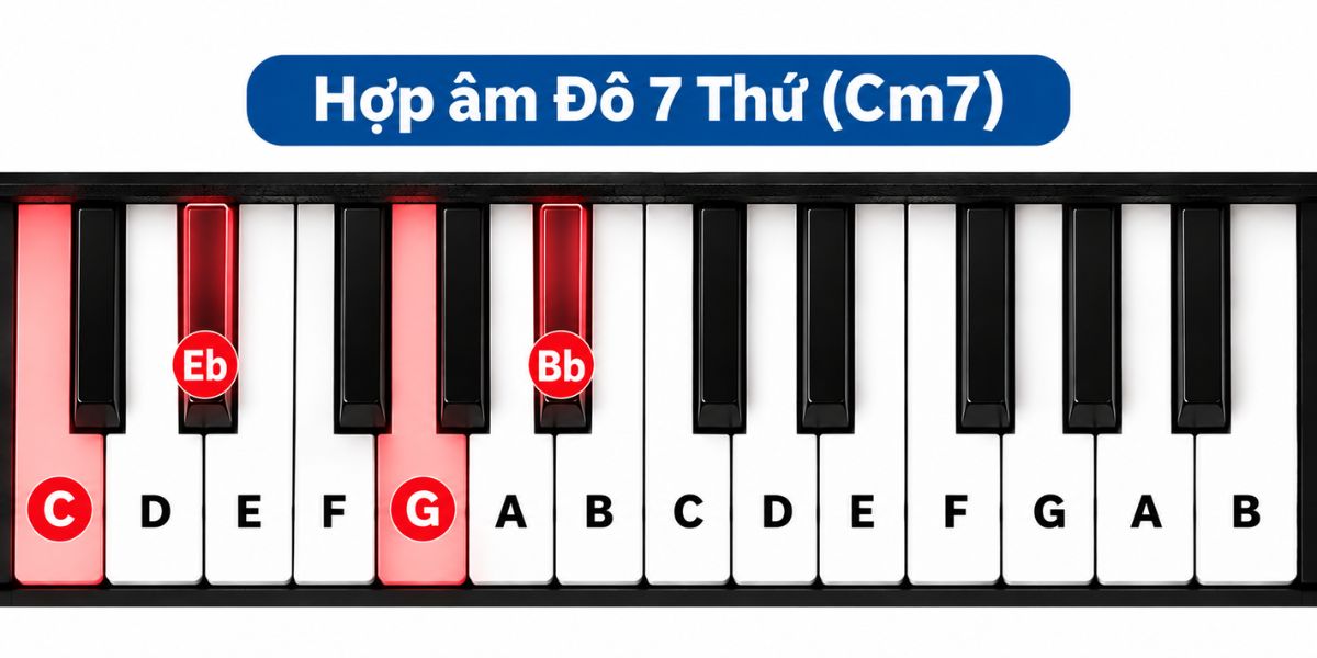 Hop am 7 Thu Cm7 hợp âm 7 Hợp âm 7 Thứ - Cm7