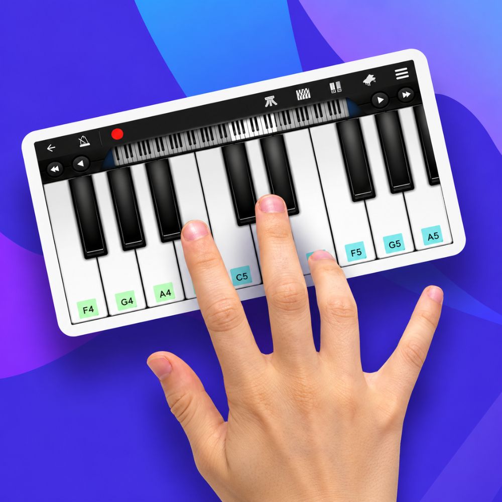 Tan dung cac ung dung di dong va cong nghe thong minh học piano khi không có đàn Tận dụng các ứng dụng di động và công nghệ thông minh