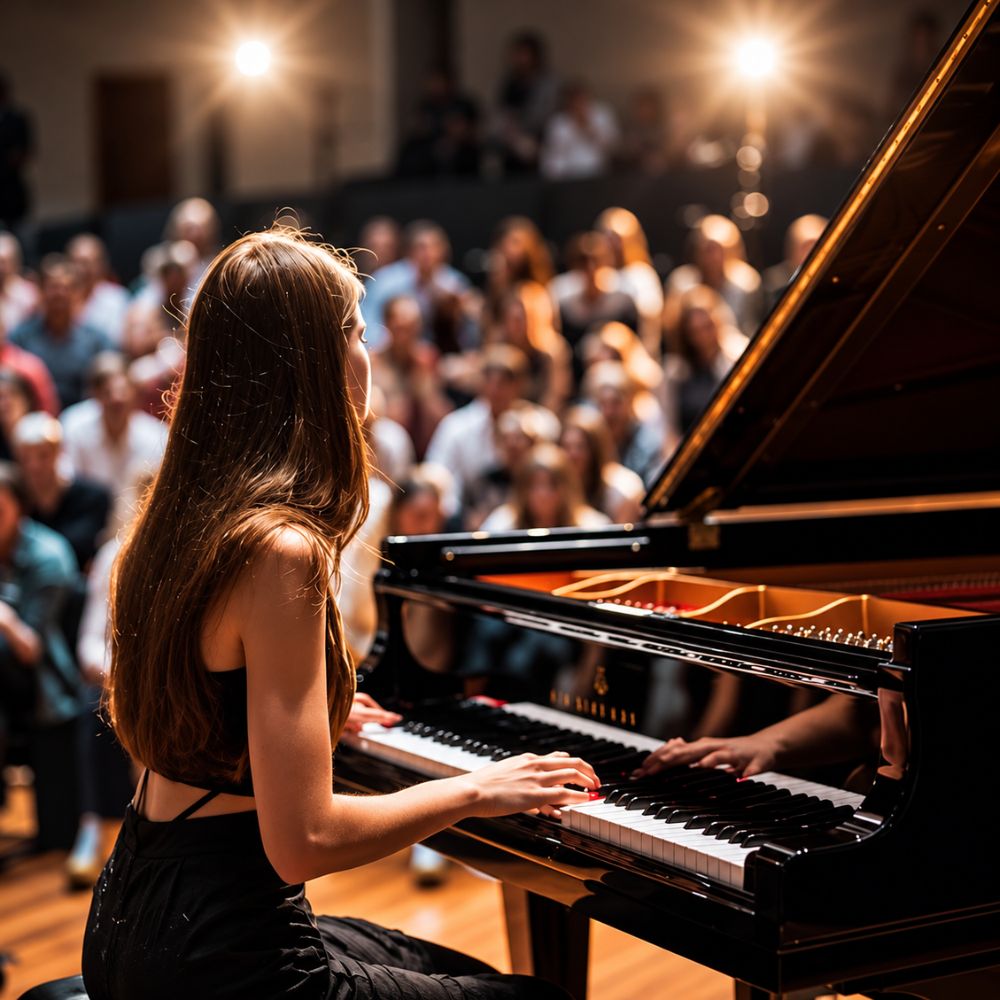 Toa sang tren san khau va xu ly su co bat ngo chuẩn bị trước khi biểu diễn piano Tỏa sáng trên sân khấu và xử lý sự cố bất ngờ