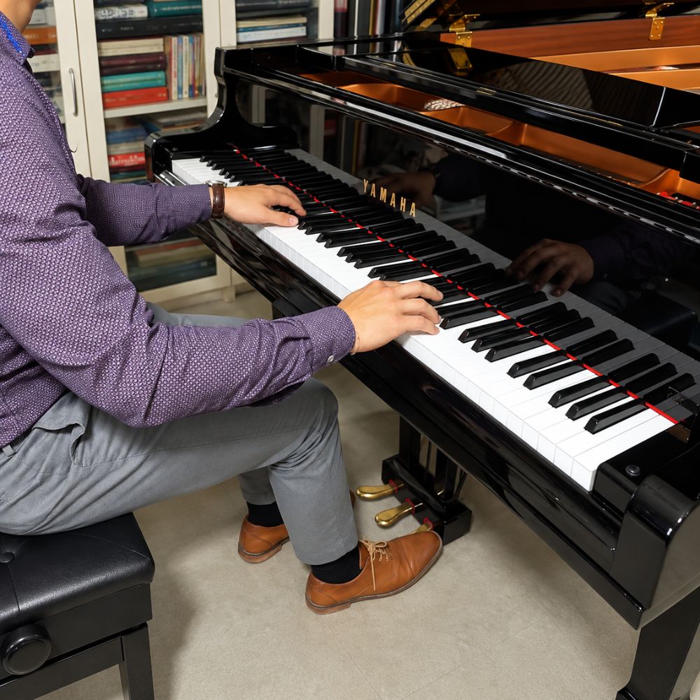 Tu the dat chan khi dap pedal đạp pedal piano Tư thế đặt chân khi đạp pedal